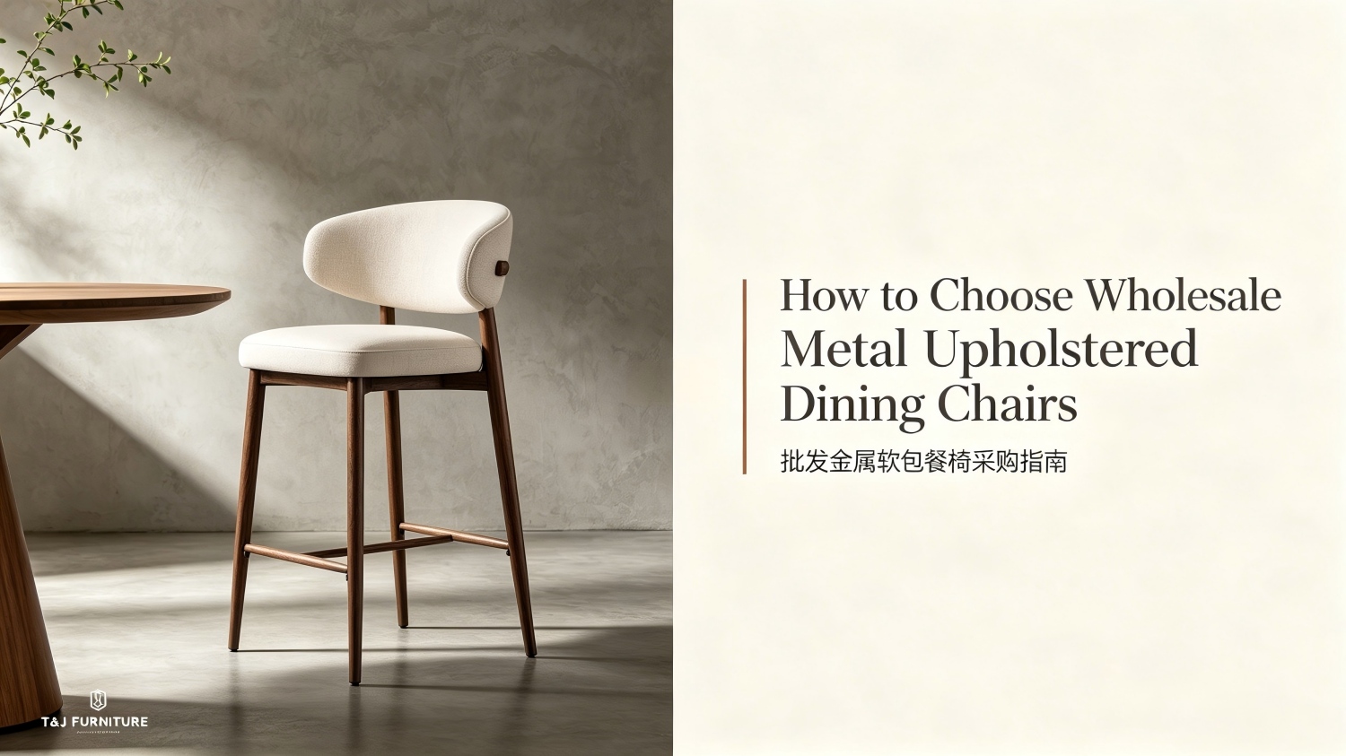 How to Choose Wholesale Metal Upholstered Dining Chairs: A Source Factory Sourcing Guide | T&J FURNITURE