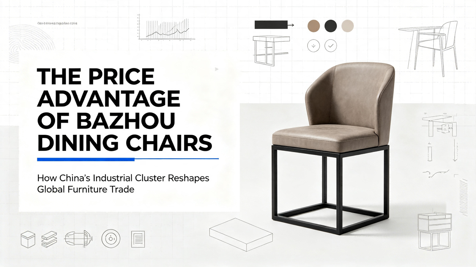 In the international furniture wholesale market, which metal-upholstered dining chairs have a greater price advantage there? Why?