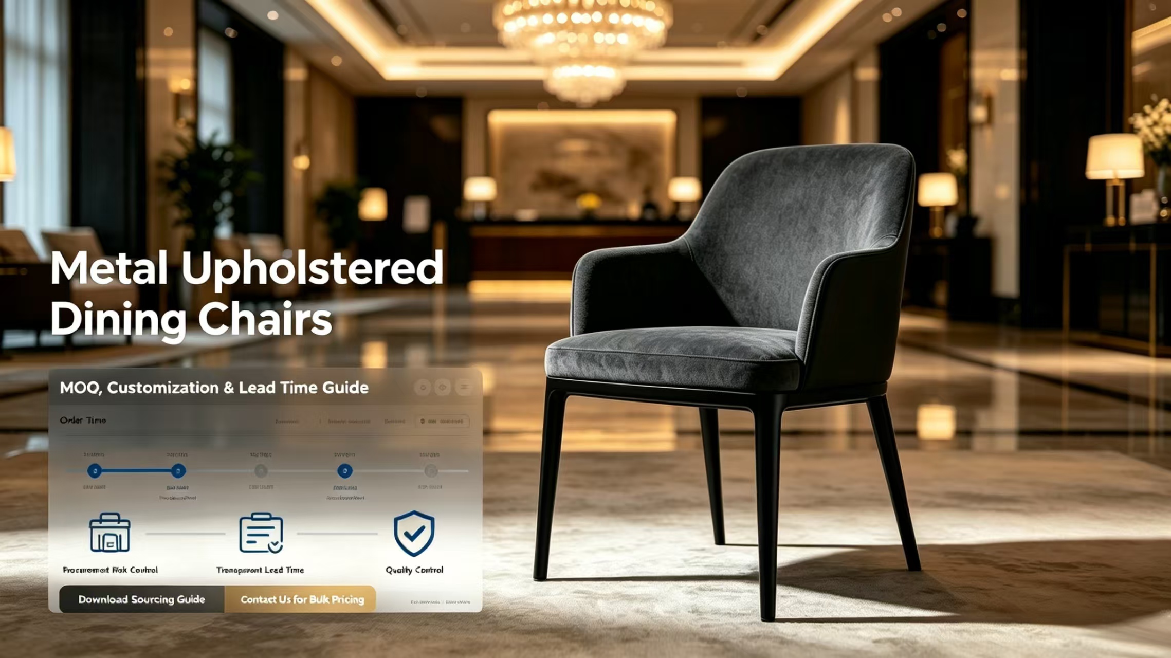 MOQ, Customization and Lead Times: Real‑World Insights for Bulk Metal Upholstered Dining Chair Orders